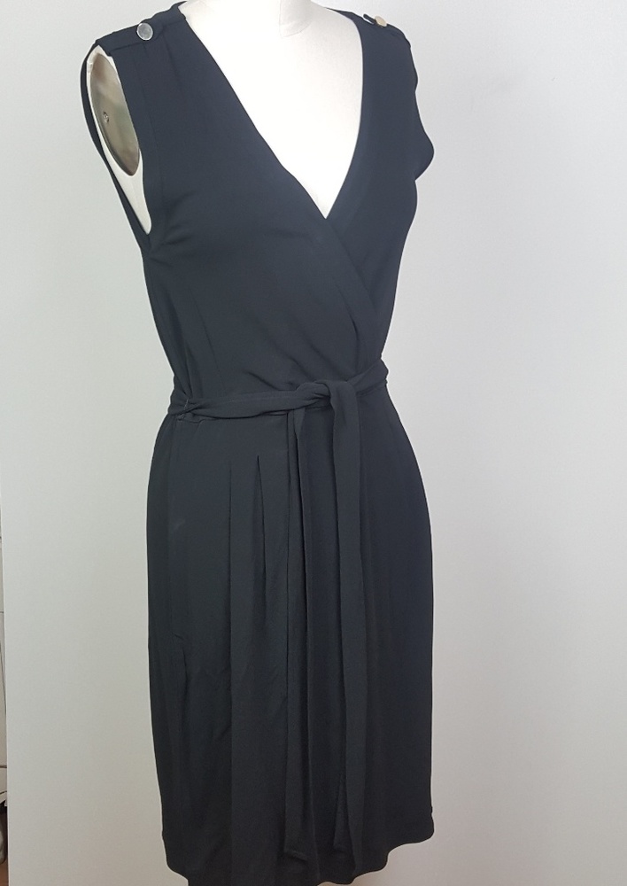 Banana Republic Black Rayon Dress Size Medium